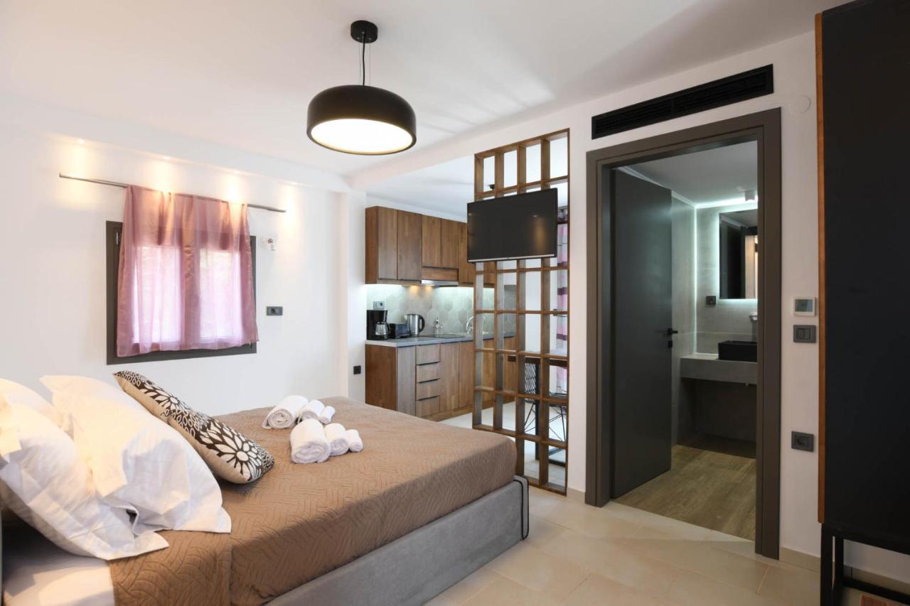 Orion Eco Suites Karteros Bagian luar foto